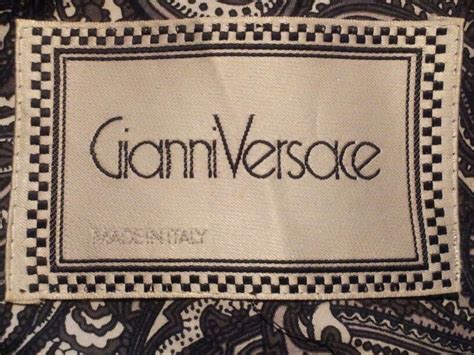 vintage versace men'|vintage gianni Versace label.